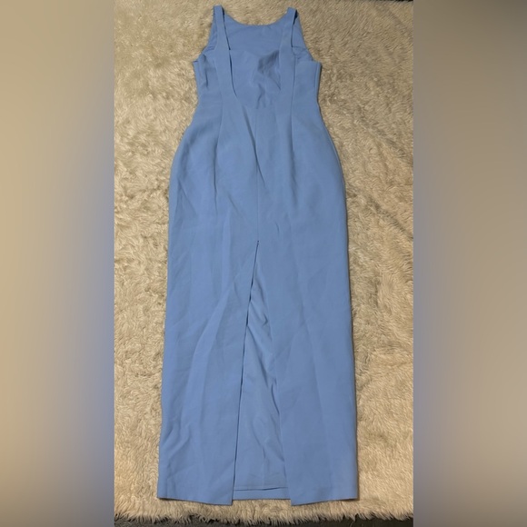 NWT Amanda Uprichard Marbella Maxi Dress in Baby Blue - Size Medium - Picture 3 of 7